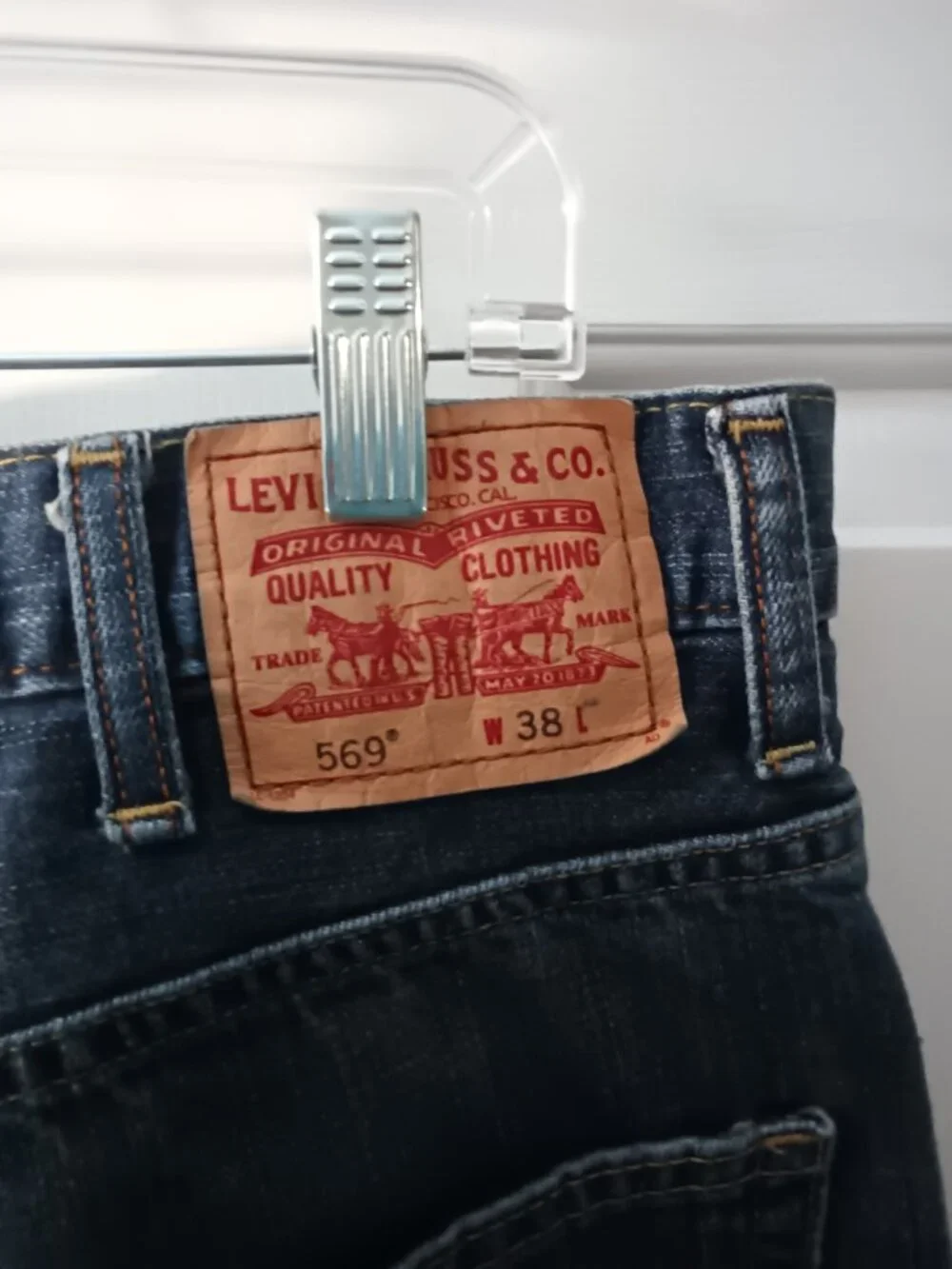 Mens Levi's Dark Blue Denim Jean Shorts